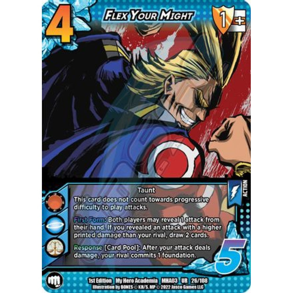 Flex Your Might, 26/108, UR, UniVersus, MHA03 Heroes Clash