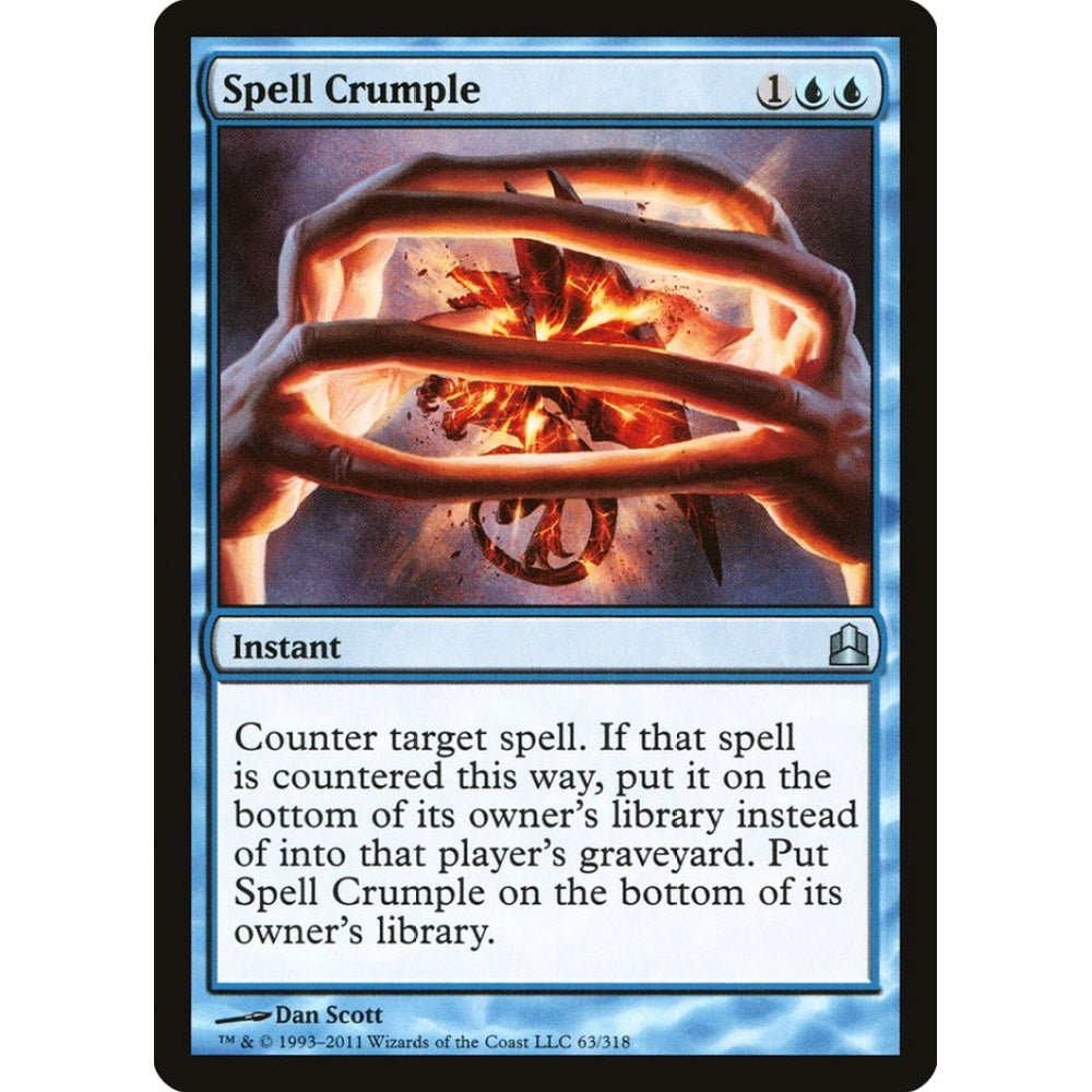 Spell Crumple uncommon 63 Magic the Gathering Commander 2011