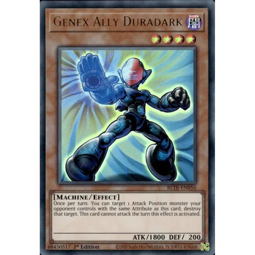 Genex Ally Duradark, BLTR-EN056, Ultra Rare, Yu-Gi-Oh!, Battles of Legend: Terminal Revenge