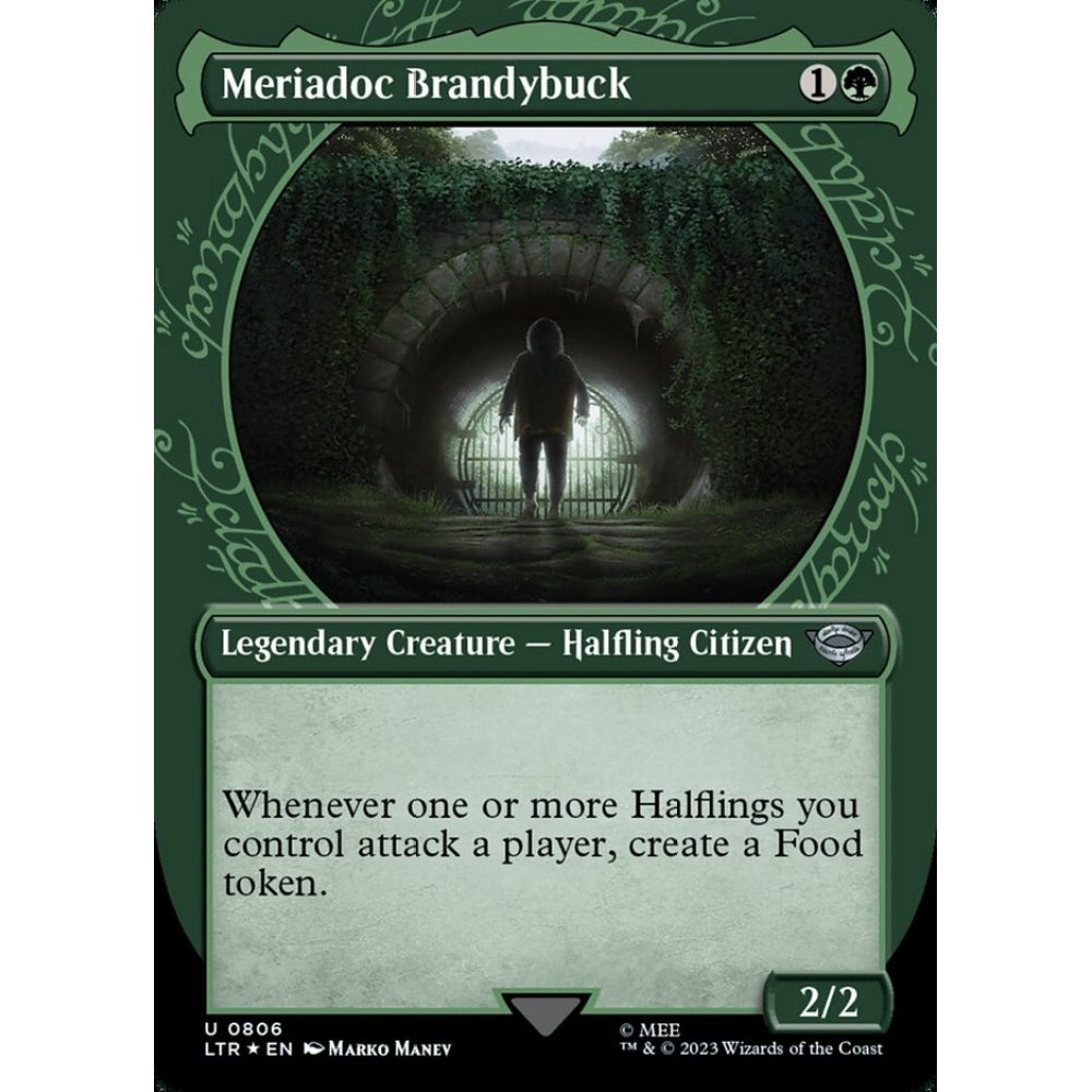 Meriadoc Brandybuck, uncommon, 806, Magic the Gathering, The Lord of the Rings: Tales of Middle-earth