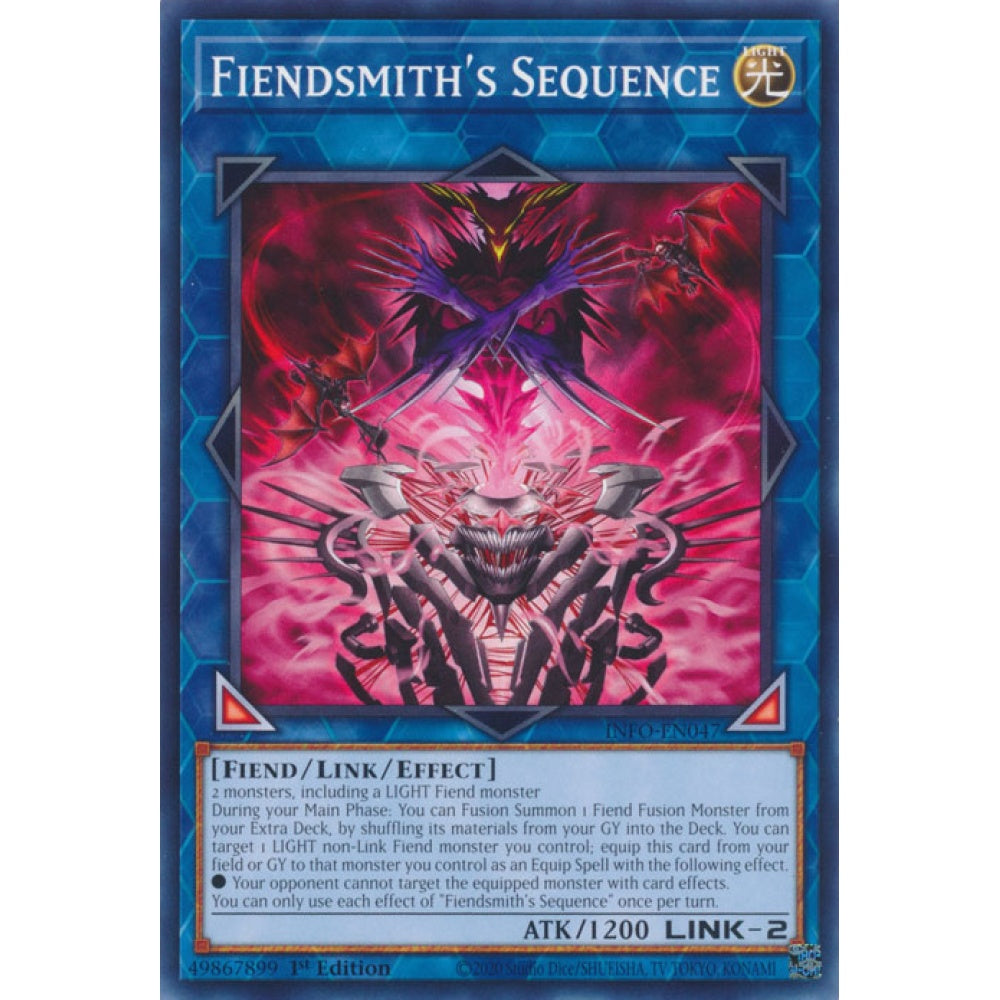 Fiendsmith's Sequence MP25-EN223 Ultra Ultra Rare Yu-Gi-Oh 2025 Mega-Pack Tin in Art