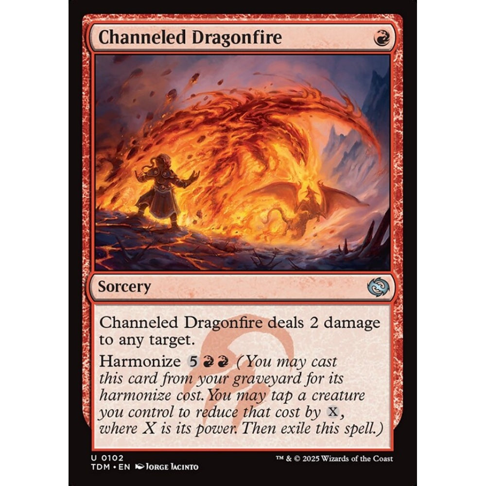 Channeled Dragonfire uncommon 102 Magic the Gathering Tarkir: Dragonstorm