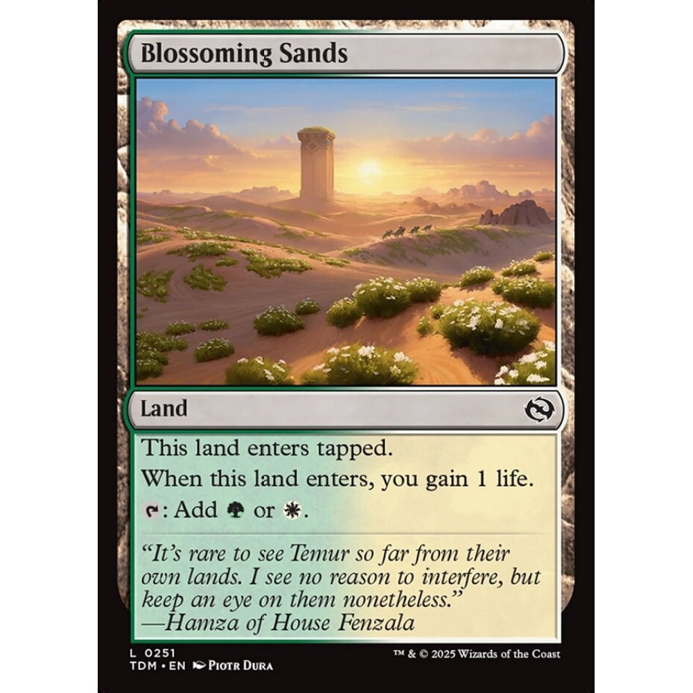 Blossoming Sands common 251 Magic the Gathering Tarkir: Dragonstorm