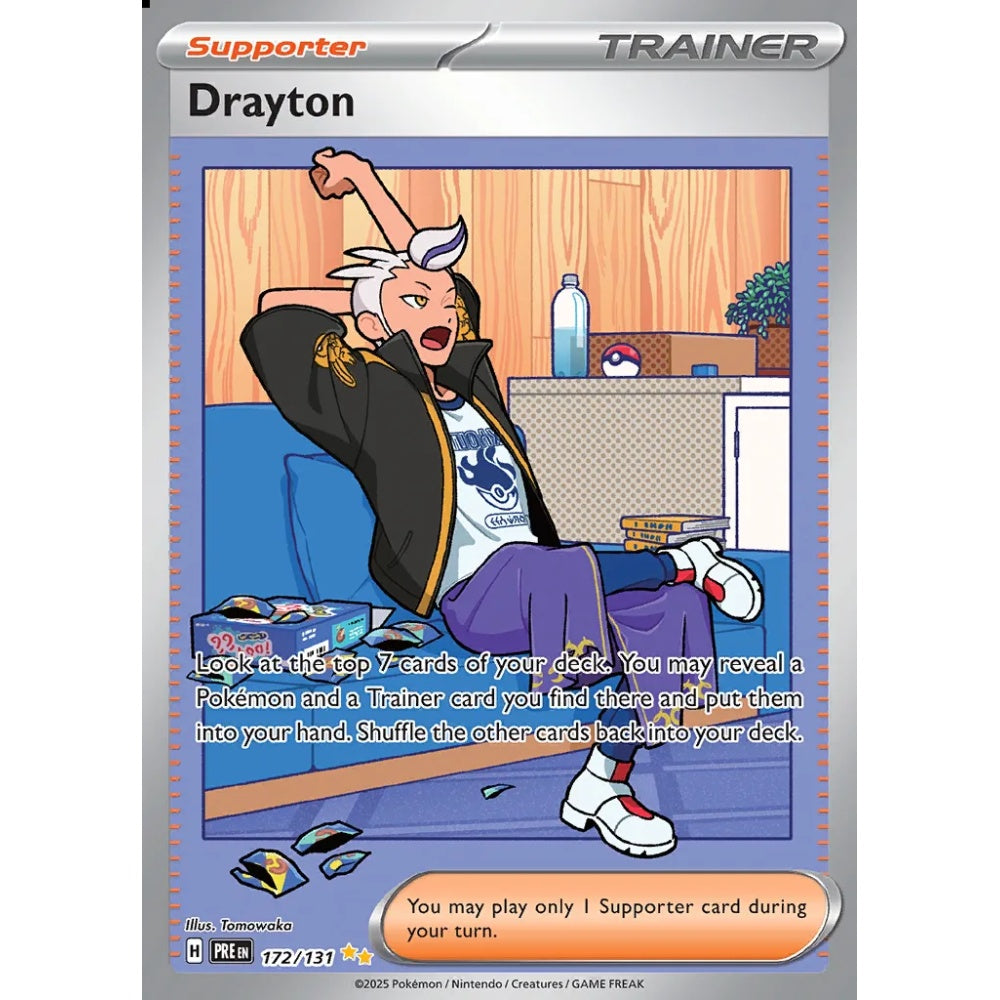 Drayton Special Illustration Rare 172/131 Pokemon Card Game Prismatic Evolutions