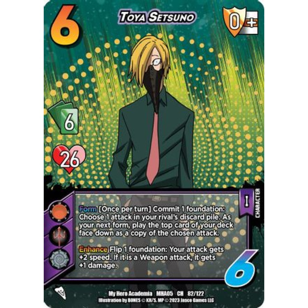 Toya Setsuno, 82/122, CH, UniVersus, MHA05 Undaunted Raid