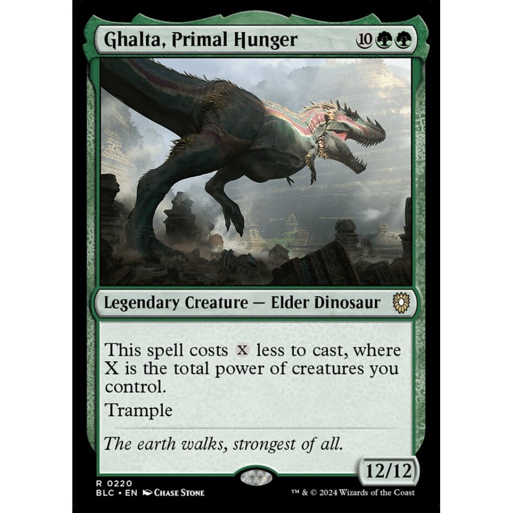 Ghalta, Primal Hunger, 220, rare, Magic: The Gathering, Bloomburrow