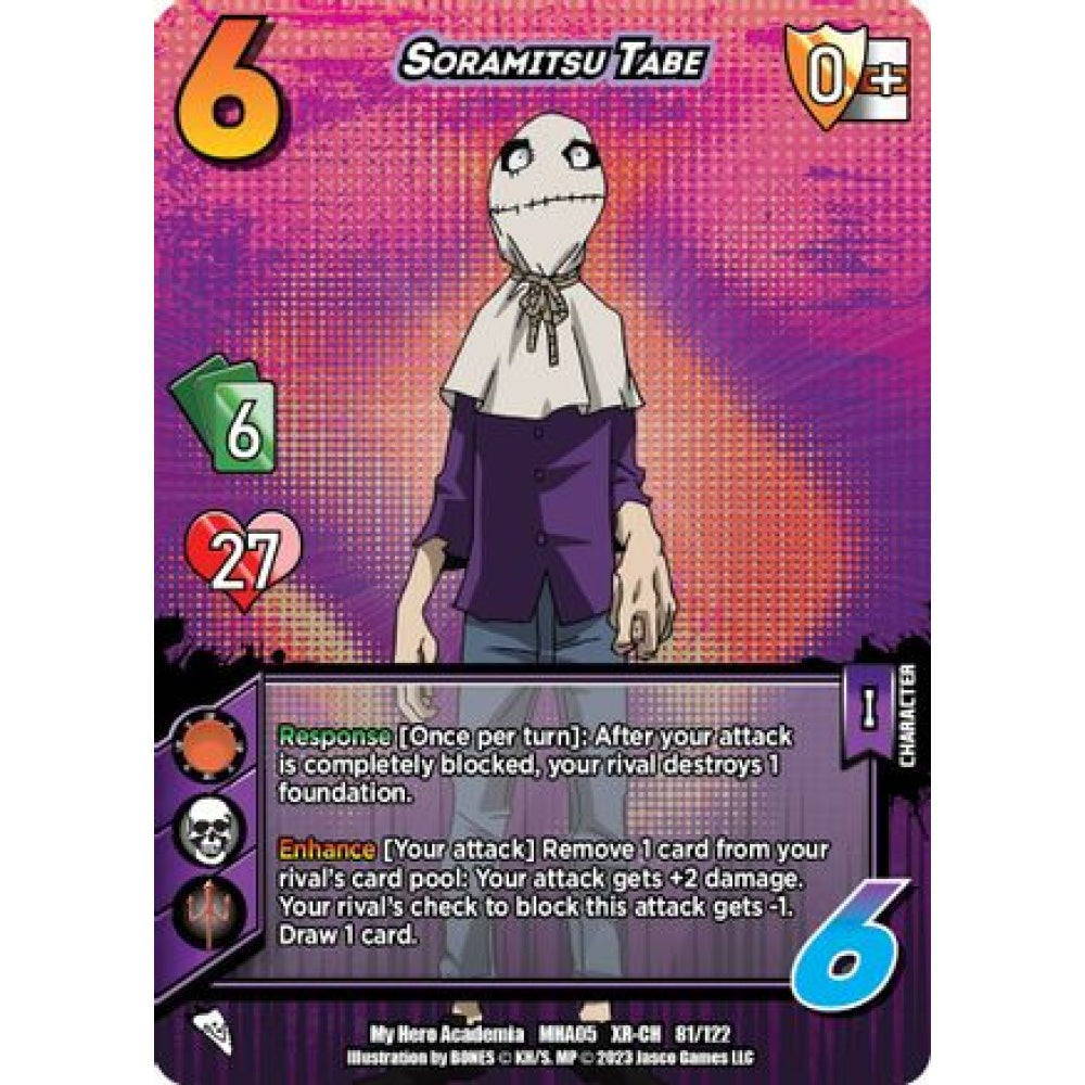 Soramitsu Tabe, 81/122, XR-CH, UniVersus, MHA05 Undaunted Raid