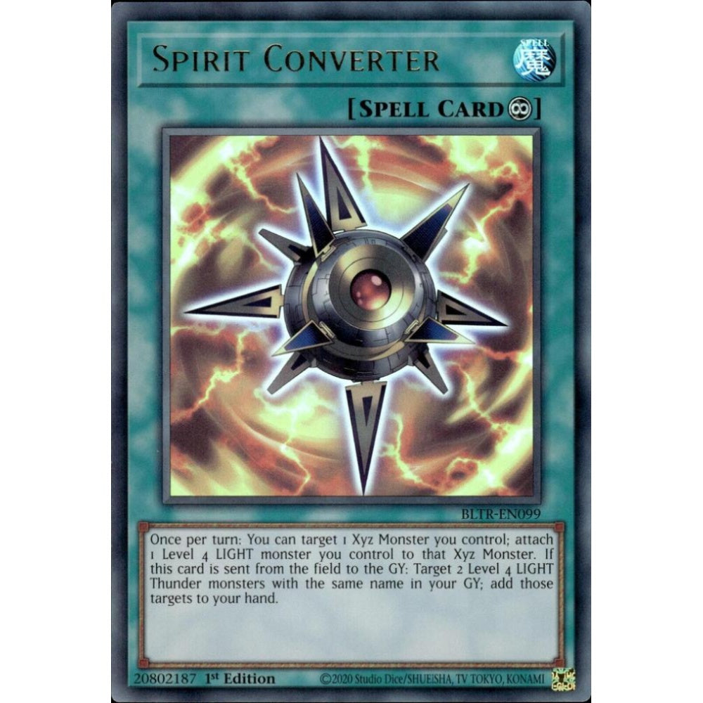 Spirit Converter BLTR-EN099 Ultra Yu-Gi-Oh Battles of Legend: Terminal Revenge