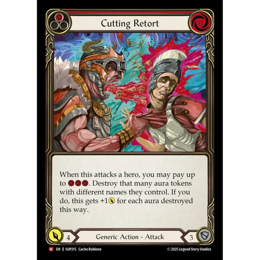 Cutting Retort SUP215 Majestic Flesh & Blood Trading Card Game Super Slam in Regular Art