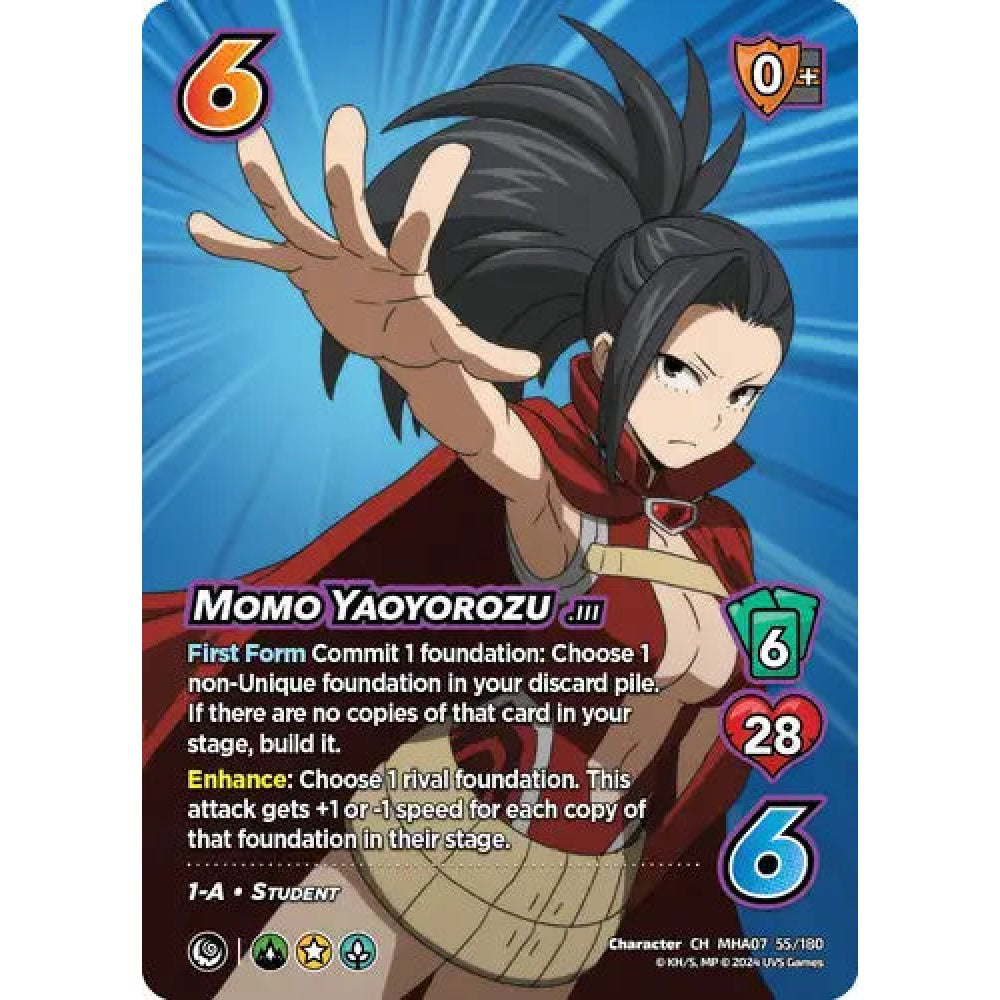 Momo Yaoyorozu, 55/180, CH, UniVersus, MHA07 Girl Power
