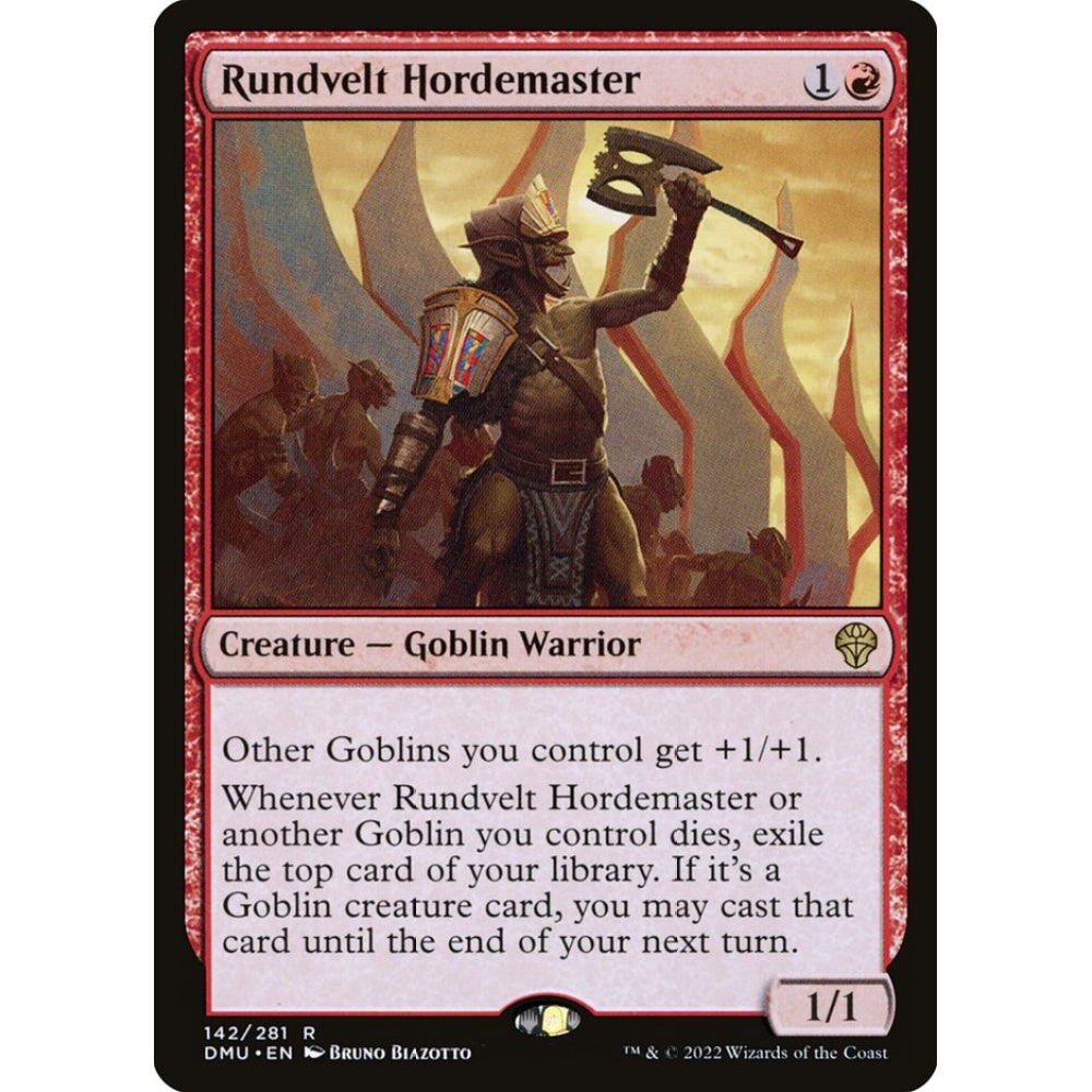 Rundvelt Hordemaster rare 142 Magic the Gathering Dominaria United