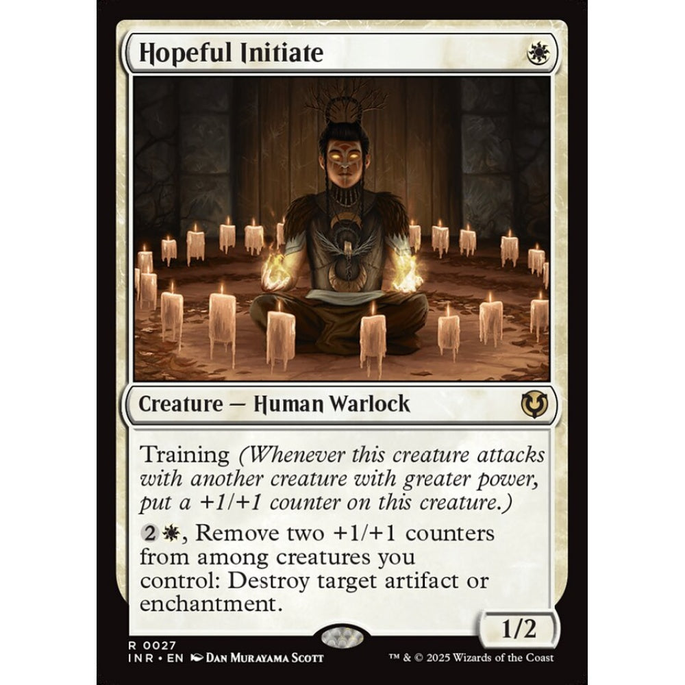 Hopeful Initiate, 27, rare, Magic: The Gathering, Innistrad Remastered