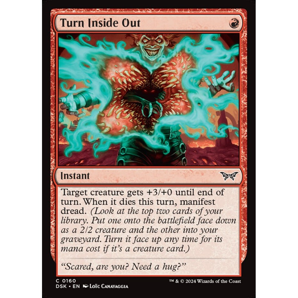 Turn Inside Out, 160, common, Magic: The Gathering, Duskmourn: House of Horror
