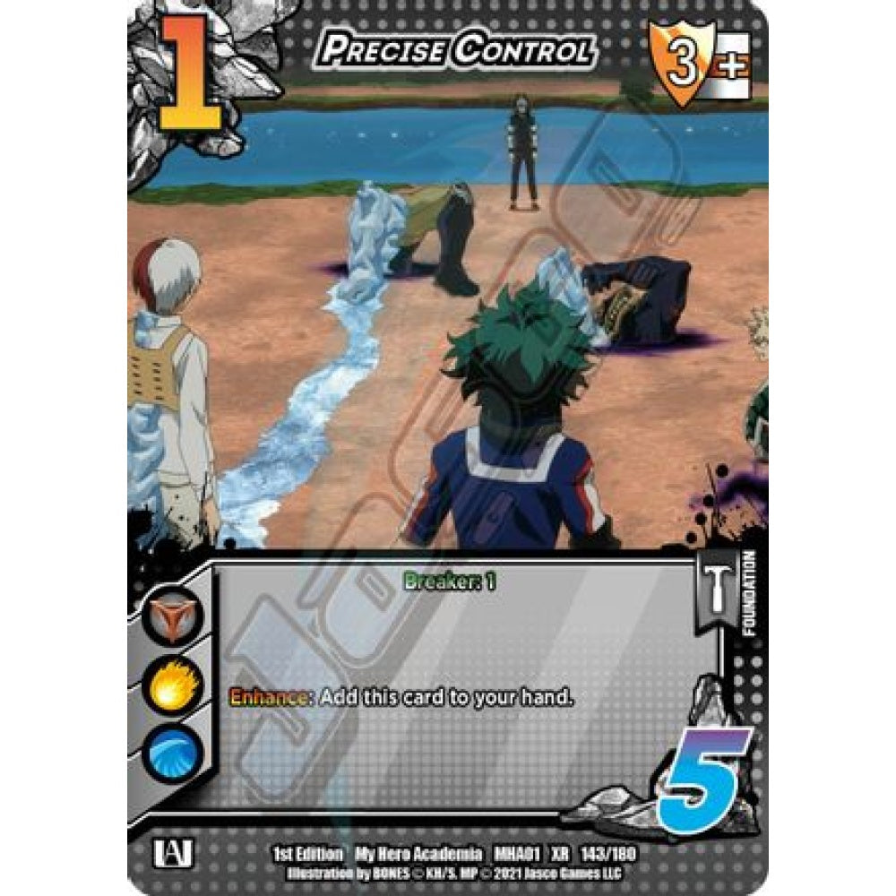 Precise Control, 143/180, XR, UniVersus, MHA01 My Hero Academia