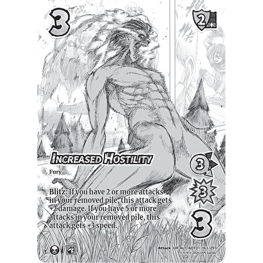Increased Hostility, 163/297, UR-ALT, UniVersus, Attack on Titan: Battle for Humanity