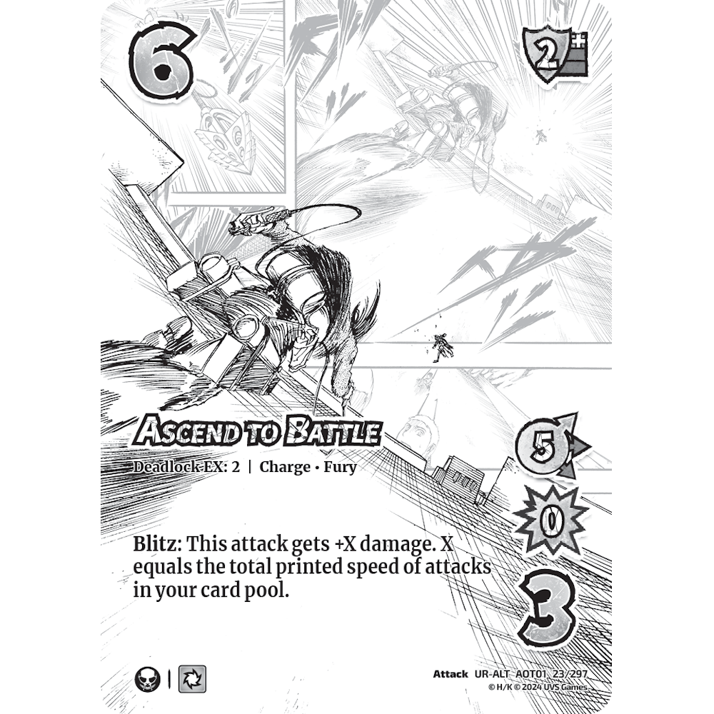 Ascend to Battle, 23/297, UR-ALT, UniVersus, Attack on Titan: Battle for Humanity