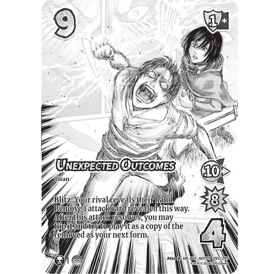 Unexpected Outcomes, 293/297, UR-ALT, UniVersus, Attack on Titan: Battle for Humanity