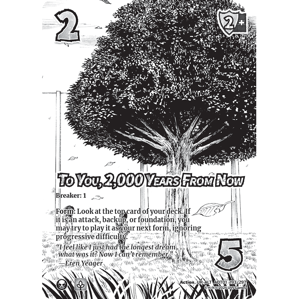 To You, 2,000 Years From Now, 193/297, UR-ALT, UniVersus, Attack on Titan: Battle for Humanity