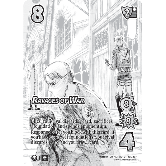 Ravages of War, 121/297, UR-ALT, UniVersus, Attack on Titan: Battle for Humanity