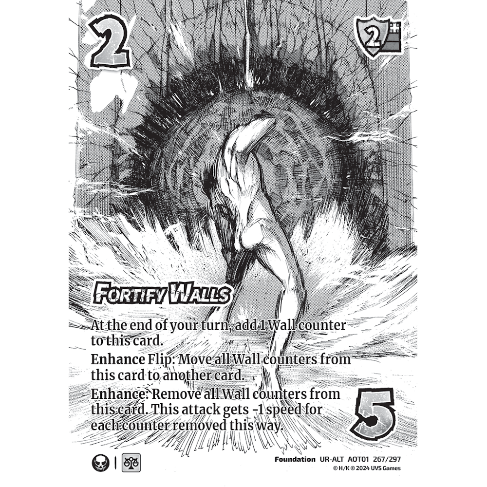 Fortify Walls, 267/297, UR-ALT, UniVersus, Attack on Titan: Battle for Humanity