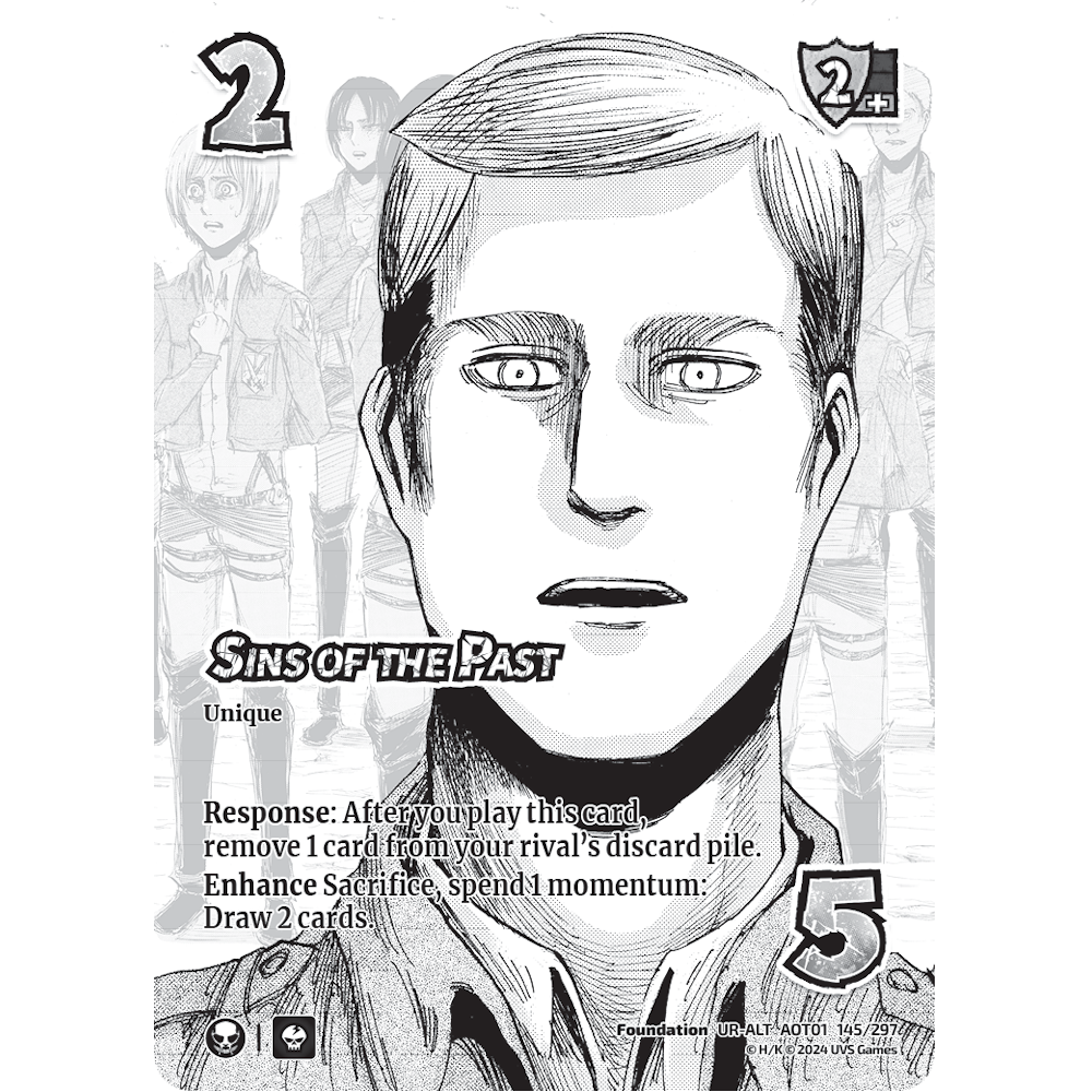 Sins of the Past, 145/297, UR-ALT, UniVersus, Attack on Titan: Battle for Humanity
