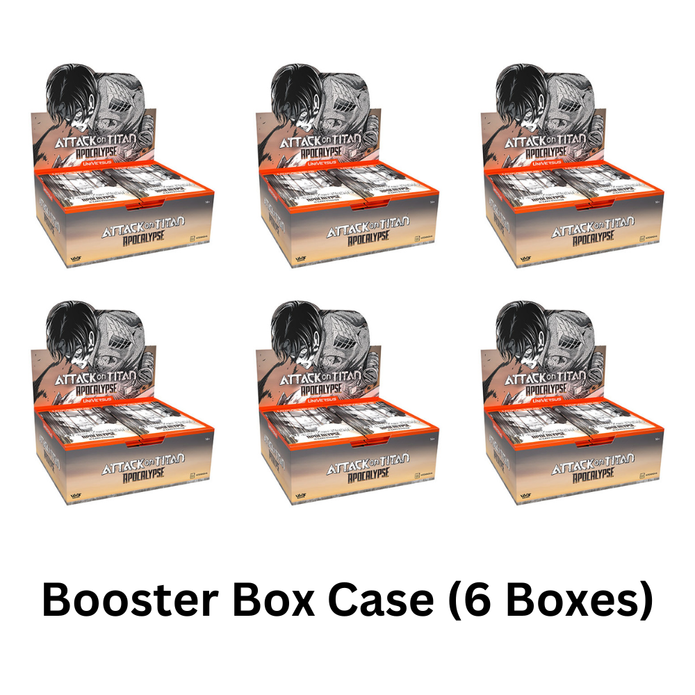 Universus CCG - Attack on Titan: Apocalypse Booster Case (6 Boxes) Card Goblin Universus CCG - Attack on Titan: Apocalypse Booster Case (6 Boxes) Card Goblin