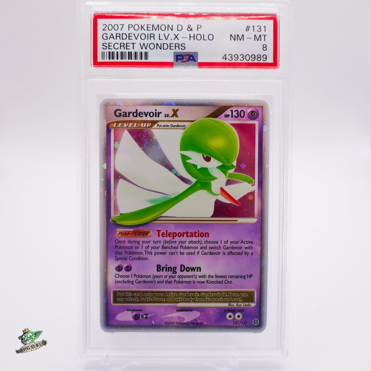 Gardevoir LV.X - 131 Secret Wonders PSA 8 NM - MT