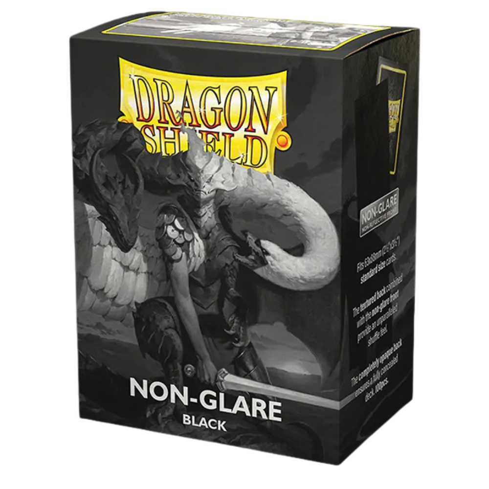 Dragon Shield - Matte Standard Size Sleeves 100pk - Non-Glare Black
