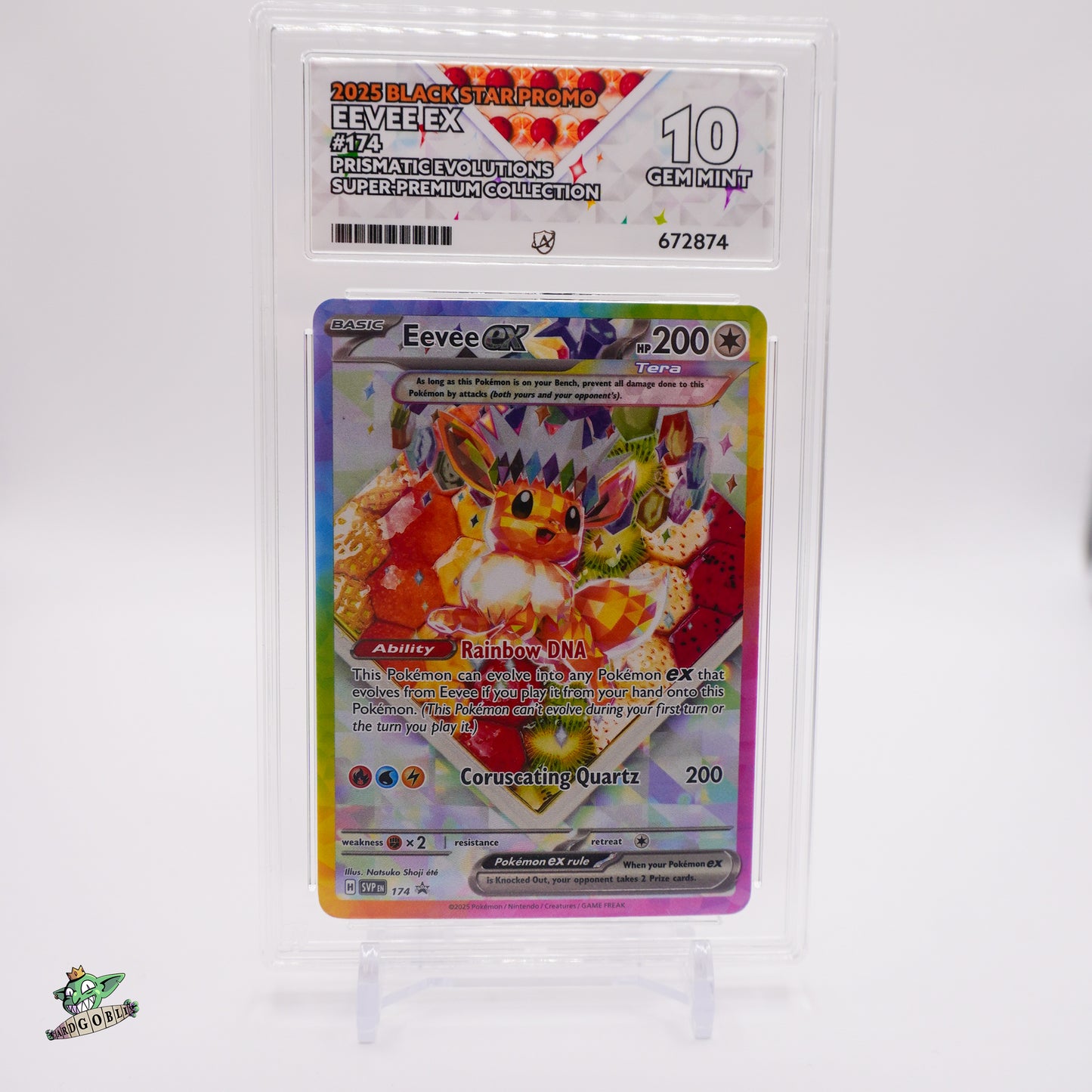 Eevee EX - 174 Black Star Promo ACE 10 GEM MINT