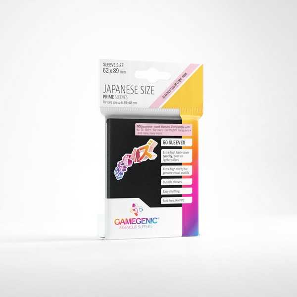 Gamegenic Prime Japanese Sized Sleeves Black (60)