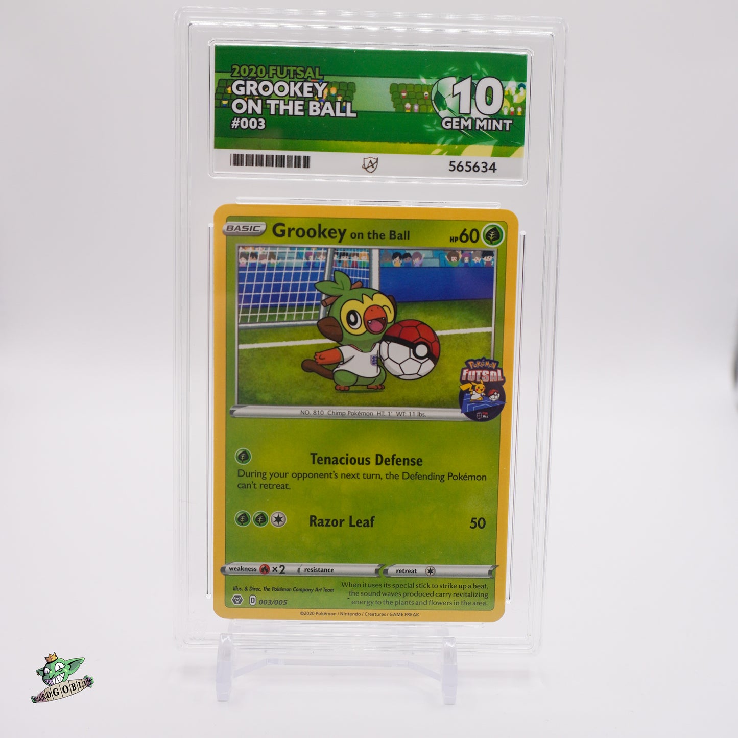Grookey On The Ball - 003 Futsal ACE 10 GEM MINT