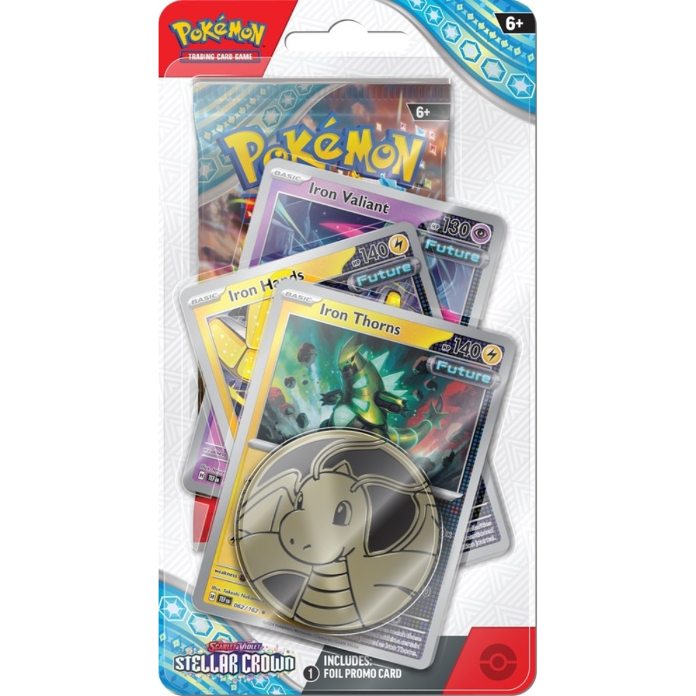 Pokemon Stellar Crown Premium Checklane Blister (Iron Thorns)