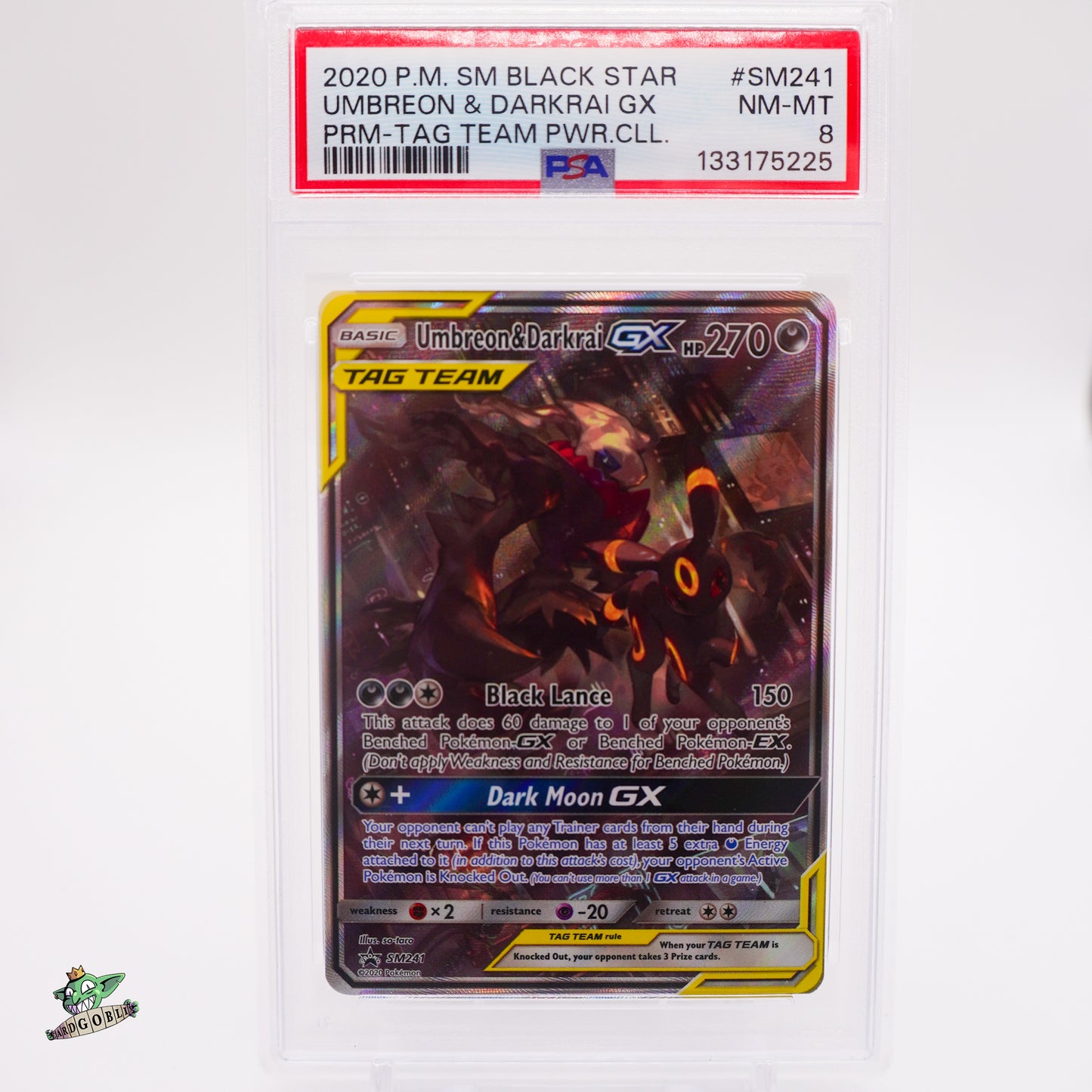 Umbreon & Darkrai GX - SM241 SM Promos PSA 8 NM-MT