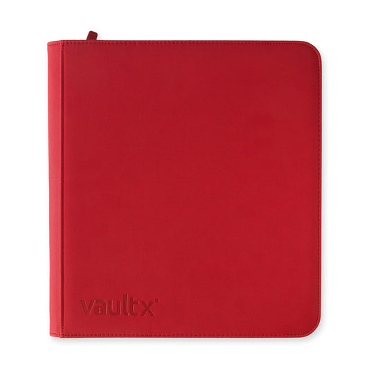 Vault X Exo-Tec Zip Binder Fire Red 12-Pocket