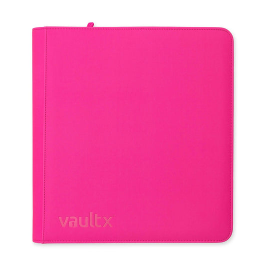 Vault X Exo-Tec Zip Binder Neon Pink 12-Pocket