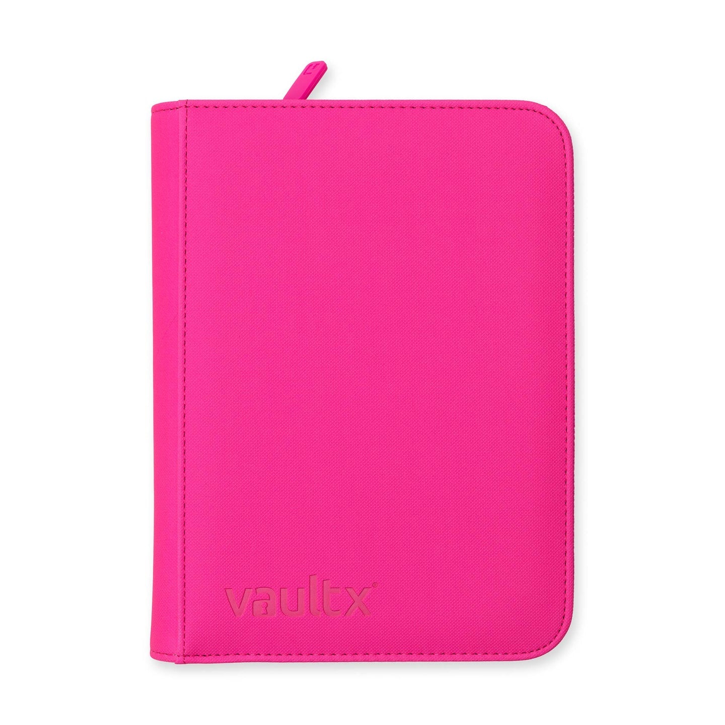 Vault X Exo-Tec Zip Binder Neon Pink 4-Pocket