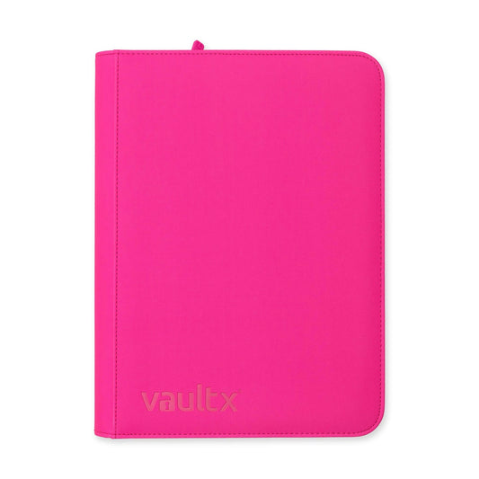 Vault X Exo-Tec Zip Binder Neon Pink 9-Pocket