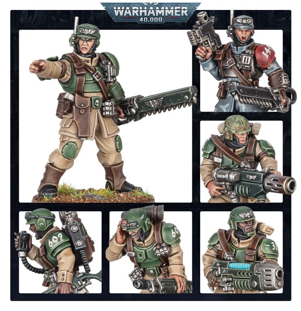 Warhammer 40k - Astra Militarum - Cadian Shock Troops Details