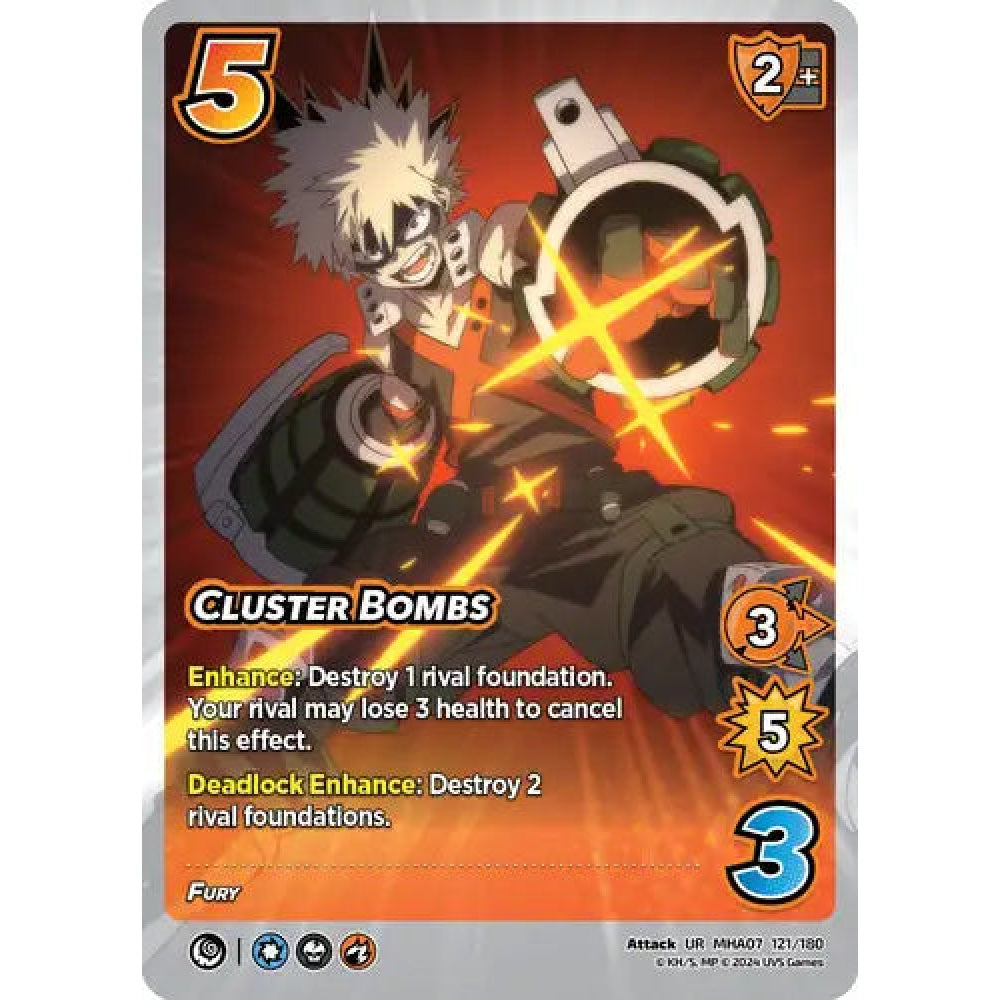 Cluster Bombs, 121/180, UR, UniVersus, MHA07 Girl Power