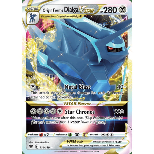 Origin Forme Dialga VSTAR Ultra Rare 114/189 Pokemon Card Game Astral Radiance