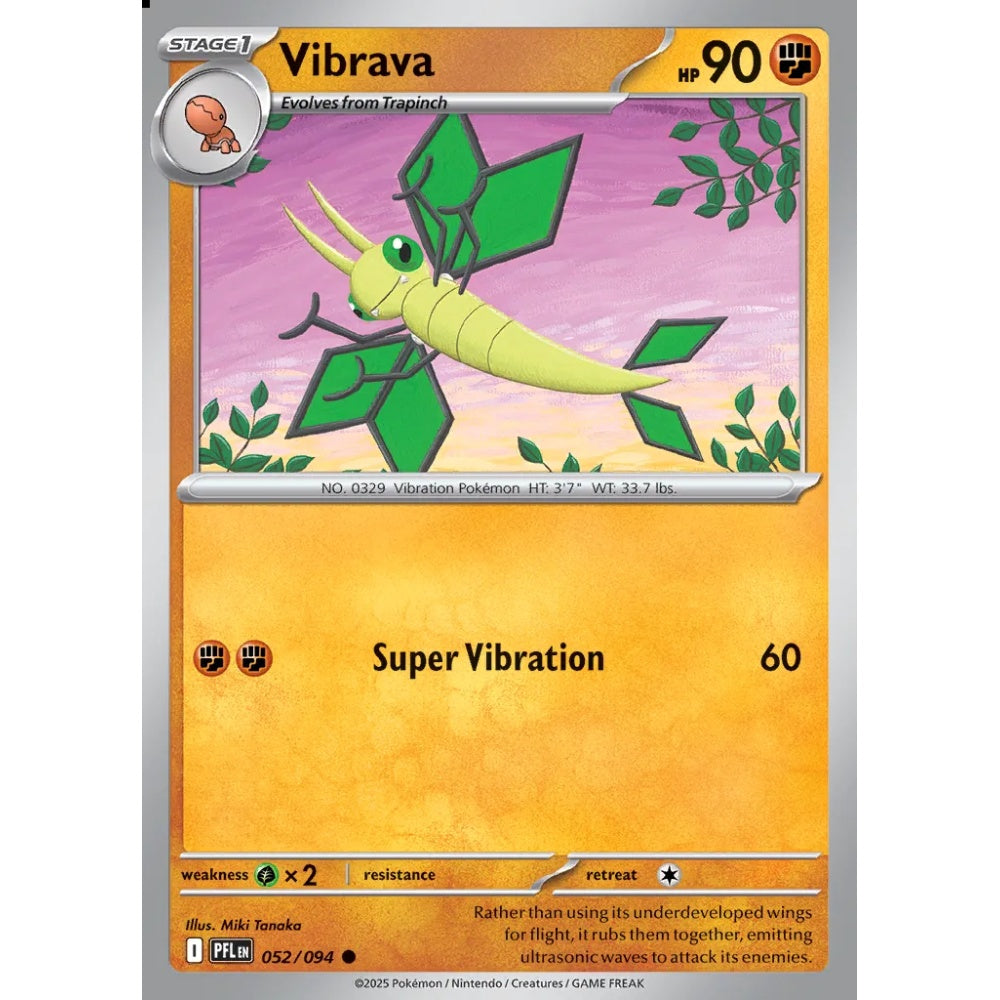 Vibrava Common 052/094 Pokemon Card Game Phantasmal Flames