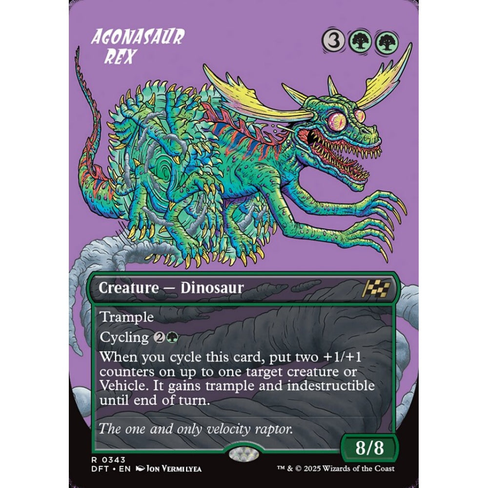 Agonasaur Rex, 343, rare, Magic: The Gathering, Aetherdrift