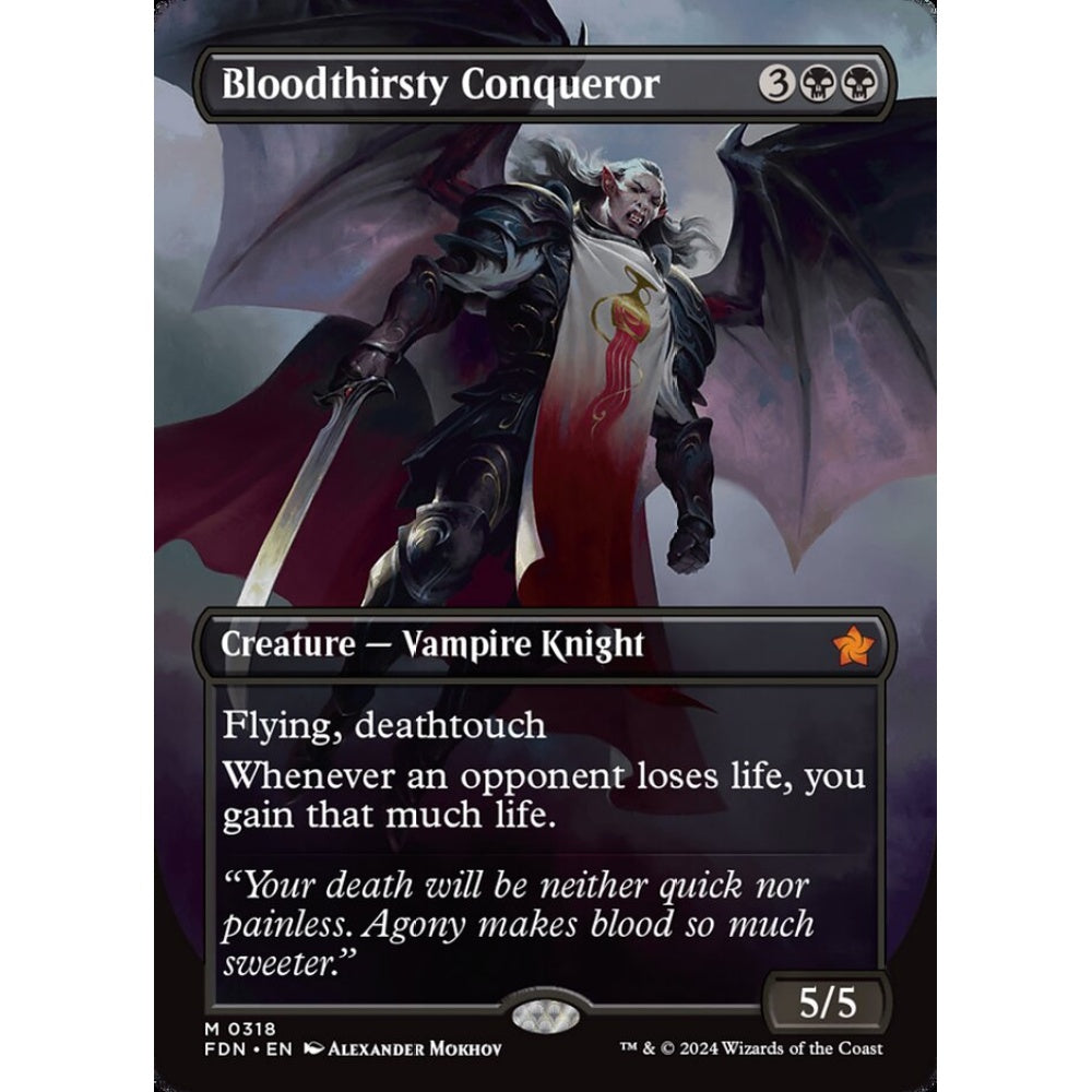 Bloodthirsty Conqueror, 318, mythic, Magic: The Gathering, Foundations
