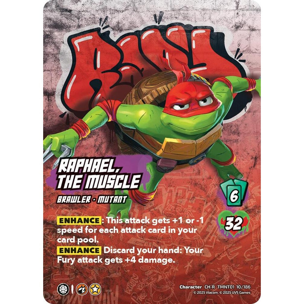 Raphael, the Muscle 10/186 TMNT01 Universus Teenage Mutant Ninja Turtles Character CH-R