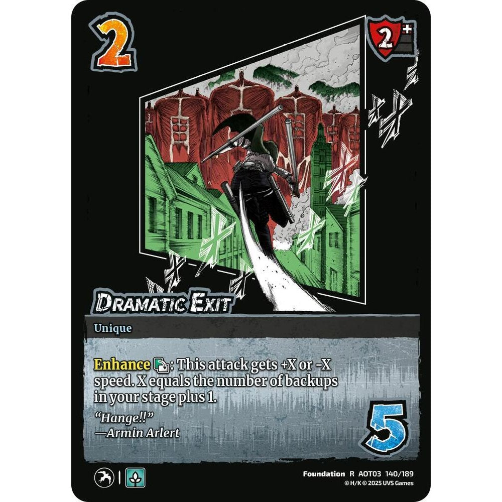 Dramatic Exit 140/189 AOT03 Universus Attack on Titan: Apocalypse Foundation R