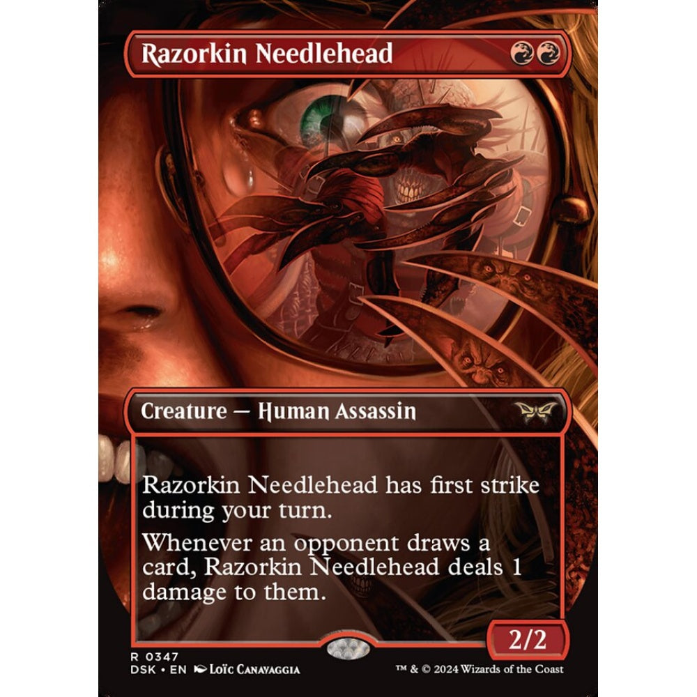Razorkin Needlehead, 347, rare, Magic: The Gathering, Duskmourn: House of Horror