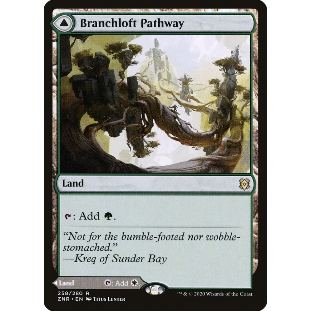 Branchloft Pathway // Boulderloft Pathway rare 258 Magic the Gathering Zendikar Rising