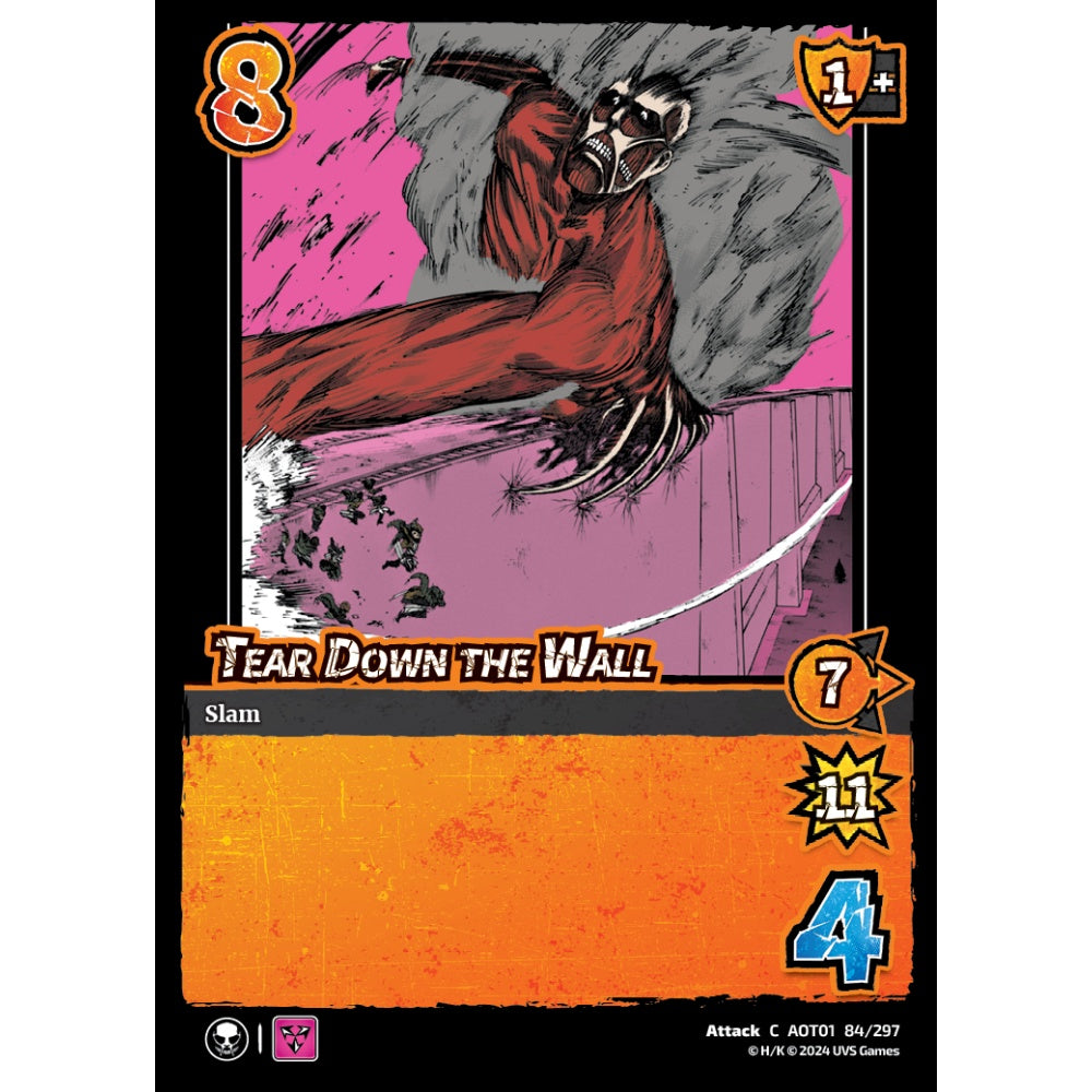 Tear Down the Wall, 84/297, C, UniVersus, Attack on Titan: Battle for Humanity