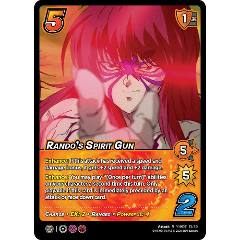 Rando's Spirit Gun, 13/39, R, UniVersus, Yu Yu Hakusho: Dark Tournament