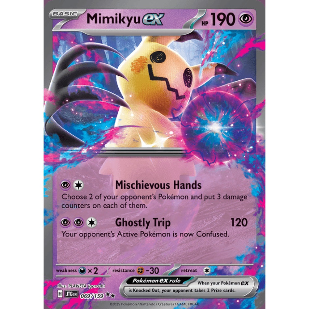 Mimikyu ex Double Rare 069/159 Pokemon Card Game Journey Together